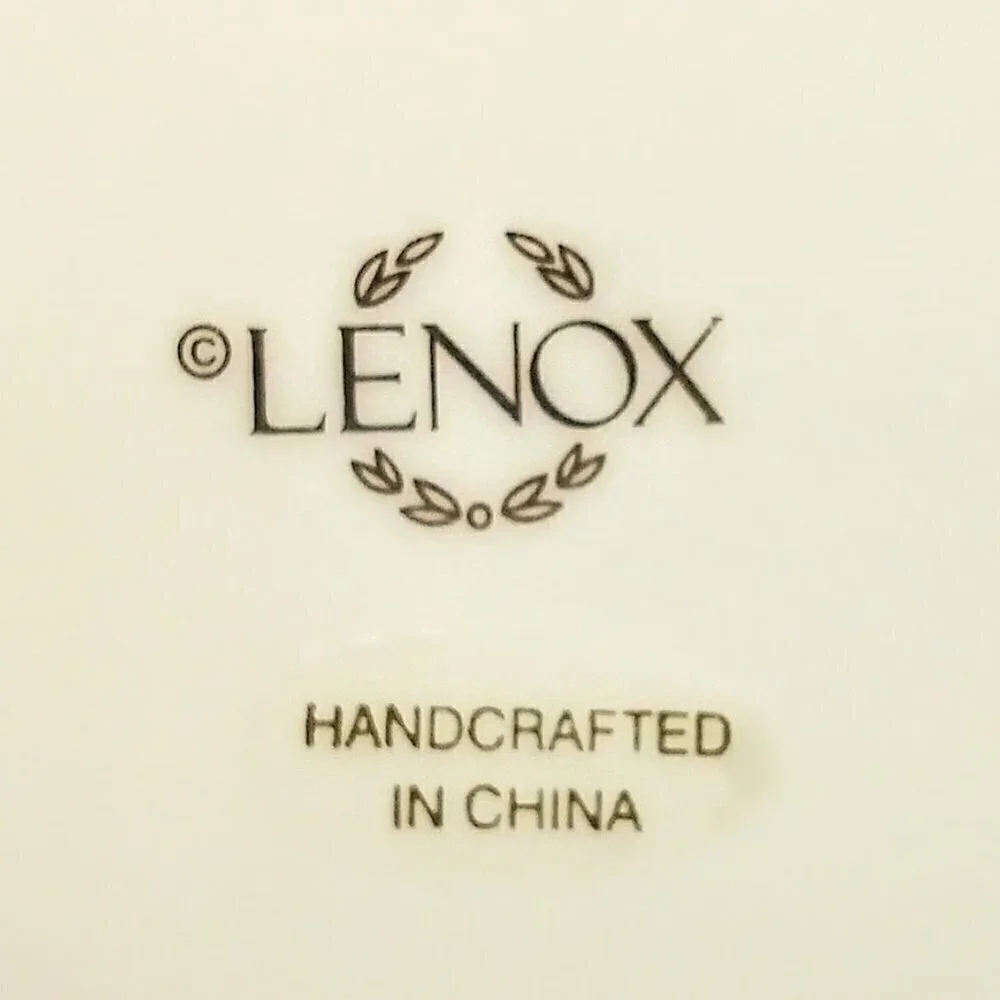 Lenox Ivory 10K Gold Porcelain Covered Trinket Box NIB